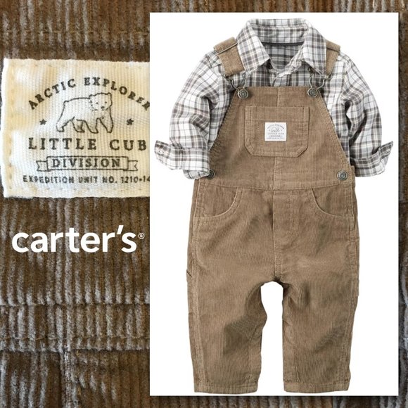Carter's Other - CARTER'S Corduroy Overalls with Coordinating Shirt